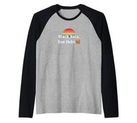 Stack sats no deuda salvar invertir cripto libertad bitcoin Camiseta Manga Raglan