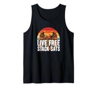 Stack sats no deuda salvar invertir cripto libertad bitcoin Camiseta sin Mangas