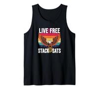 Stack sats no deuda salvar invertir cripto libertad bitcoin Camiseta sin Mangas