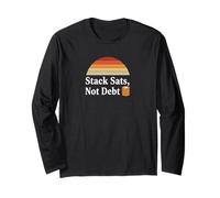 Stack sats no deuda salvar invertir cripto libertad bitcoin Manga Larga