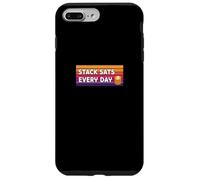 Stack sats todos los días construir riqueza invertir cripto bitcoin Carcasa para iPhone 7 Plus/8 Plus