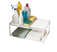 Stackable Closet Divider - Extendable Clothes Storage | Space Saving Closet Organizer Shelf | Adjustable Wardrobe Divider Rack, Carbon Steel Expandable Storage for Clothes Accessories for Home