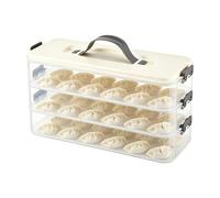 Stackable Egg Carrier - Deviled Tray for Kitchen | Three Layer Design with Handle, Food Container, Secure Lid Closure, Compact Storage Solution, Ideal for Fridge Travel Party
