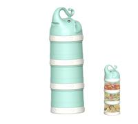 Stackable Formula Container, Layered Milk Powder Dispenser, Portable Cartoon Storage Box, Pp Material, Secure & Leakproof Design, Ideal for Travel Walking Outdoor Use