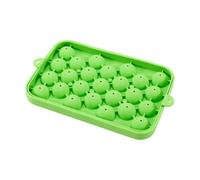 Stackable Ice Tray, 25 Cavity Silicone Mold, Reusable Maker with Removable Lid Spill Proof Freezer Container Easy Release Design for Whiskey Bourbon Cocktails RV Camping Travel Home Use