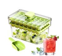 Stackable Ice Tray, 68-Cube Press Release Leakproof Maker Mold Tra