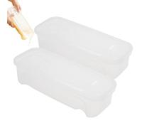 Stackable Pasta Box - Microwave Spaghetti Cooker for Storage | Pp Material with Drainage Holes, Container Design, Compact Food Organizer, Kitchen, Dorm, Office Fridge Use