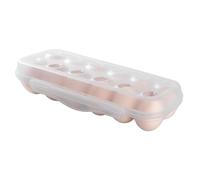 Stackable Refrigerator Egg Storage - Transparent Opening Keeper | Anti-Collision Individual Spaces | No Need Open Box Wear Resistant PP 12 Grid 30x11x6cm Or 18 Grid 30x16x6cm