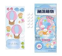 Stackable Stickers - Glow Decorative Cartoon Decals, Stackable 3D Crystal Stickers | For Miniature Scene Phone Case Laptop Notebook Journaling Scrapbook Desktop Luminous Layered Clear Resin Gems