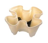 Stackable Vertical Planter - Anti-Slip Drainage System, Modular Plant Pots for Vegetables, Space-Saving Design, Flexible Containers with Weather Resistant, Indoor Outdoor Planter for Growing Flowers