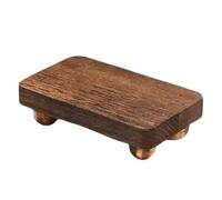 Stackable Wooden Display Shelf, Storage Holder Photo Album, 5.91x3.54x1.69 Inches Decorative Sturdy Organizer Rack for Aromatherapy Candles, Perfumes, and Home Decoration