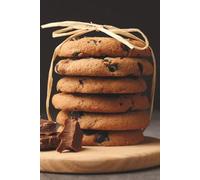 Stacked Cookies Journal: Hardcover, 6 x 9 Inches, 180 Pages, Lined Notebook, Matte Finish. Chocolate Chip Cookies, Desserts Sweet Treats Food Lined Journal