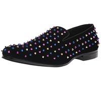 Stacy Adams Mocasines Spire para Hombre, Negro/Azul/Morado/Oro, 40 EU