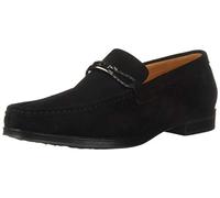 Stacy Adams Neville Moc-Toe Slip-on Penny Loafer, Mocasín Hombre, Imitación de Piel Sintética de Color Negro, 43 EU