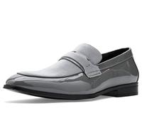 Stacy Adams Spratley Saddle Slip on para hombre, Gris, 48 EU