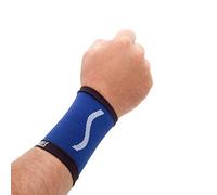 STADIUM - Muñequera, Azul, L, para compresion ideal para gym, padel, tenis, ayuda a alivar dolencias de túnel carpiano, tendinitis, dolor de muñeca. Unisex para Hombre y Mujer