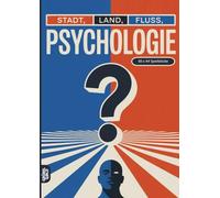 Stadt, Land, Fluss, Psychologie: 60 Spielblöcke A4 - Geschenk für Psychologen - Quiz | Spiel für Psychologiestudenten