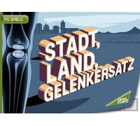 Stadt, Land, Gelenkersatz - 115 Spiele: Stadt, Land, Fluss Gelenkersatz - Spielblock über Künstliches Knie und Hüfte | Geschenkidee für gute Besserung - Quiz Spiel Arthrose