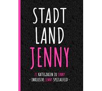 Stadt Land Jenny | Das perfekte Geschenk für Jenny zum Geburtstag, Weihnachten, Namenstag, als Wichtelgeschenk oder witziges Spiel zum JGA: ... Schwester, Kollegin, Frau namens Jenny