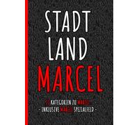 Stadt Land Marcel - das perfekte Geschenk für Marcel zum Geburtstag, Weihnachten, Namenstag als Wichtelgeschenk oder witziges Spiel zum JGA: ... besten Freund, Bruder, Kollegen oder Mann