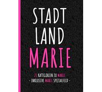 Stadt Land Marie | Das perfekte Geschenk für Marie zum Geburtstag, Weihnachten, Namenstag oder als lustiges JGA Spiel: Witziges Partyspiel & ... Schwester, Partnerin, Frau namens Marie