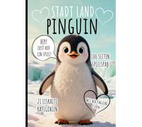 Stadt Land Pinguin - Das perfekte Geschenk für Pinguinliebhaber & Pinguin Fans zum Geburtstag, Weihnachten, Ostern | Witziges Party- & Familienspiel: ... & schöne Geschenkidee für Kinder & Erwachsene