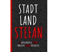 Stadt Land Stefan - das perfekte Geschenk für Stefan zum Geburtstag, Weihnachten, als Wichtelgeschenk oder als Spiel zum JGA: Personalisierte Stadt ... - Überrasche deinen Freund, Kollegen, Mann