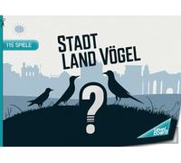 Stadt, Land, Vögel - 115 Spiele: Stadt, Land, Fluss Vögel - Spielblock für Vogelkundler | Geschenkidee für Ornithologen und Vogelliebhaber - Quizspiel über die Vogelwelt