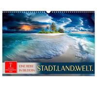 Stadt.Land.Welt. - eine Reise in Bildern (Wandkalender 2026 DIN A3 quer), CALVENDO Monatskalender: Eine visuelle Weltreise an die wunderschönsten Orte.
