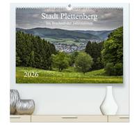 Stadt Plettenberg (hochwertiger Premium Wandkalender 2026 DIN A2 quer), Kunstdruck in Hochglanz: Stadt Plettenberg im Wechsel der Jahreszeiten