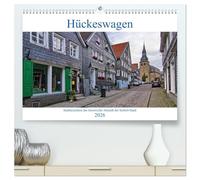Stadtansichten Hückeswagen (hochwertiger Premium Wandkalender 2026 DIN A2 quer), Kunstdruck in Hochglanz: Die historische Altstadt der Schloss-Stadt im Oberbergischen Kreis.