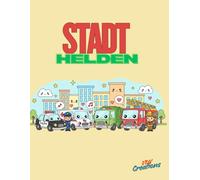 Stadthelden: Polizei, Feuerwehr, Krankenwagen & Müllabfuhr im Kawaii-Stil - Dicke Linien, große Flächen, Ausmalspaß ab 3 Jahren