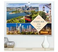 Städte der USA - Metropolen und Momente (hochwertiger Premium Wandkalender 2026 DIN A2 quer), Kunstdruck in Hochglanz: Beeindruckende urbane Impressionen
