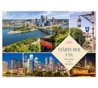 Städte der USA - Metropolen und Momente (Wandkalender 2026 DIN A2 quer), CALVENDO Monatskalender: Beeindruckende urbane Impressionen