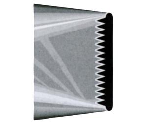 Städter 237896 Borde de Boquilla, Acero Inoxidable, Plata, 4,5 x 4,5 x 3 cm