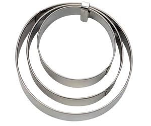 Staedter 3 Piezas de Juego de Cortador de terraza con Suave, Color Plata