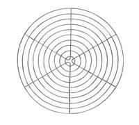 Städter 464070 Rejilla para Tartas Redondo, Cromo/Plata, 32 x 32 x 1,5 cm,