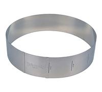 Staedter Ajustable Puff Tarta de Flores Anillo, Plata, Acero Inoxidable, Plateado, 7 cm