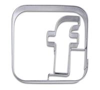 Staedter App Social Media, diseño de Galletas, Plata, 6,5 cm