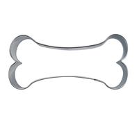 Staedter Bone Forma Cortador de Galletas, Plata, Acero Inoxidable, Plateado, 9.5 cm