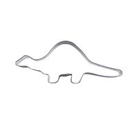 Staedter Brontosaurus Forma Cortador de Galletas de Acero Inoxidable, Plata, 9,5 cm