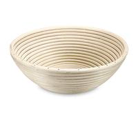 Städter Cesta de fermentación redonda de ratán, beige, diámetro de 23,5 cm, altura de 7,5 cm