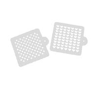 Staedter corazón y Dot Decor Plantillas, Blanco, 2 Piezas