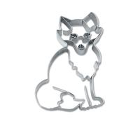 Staedter Cortador de galletas con diseño de zorro, 7 cm, acero inoxidable, color plateado