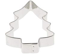 Staedter Cortador de Galletas con Forma de árbol de Pino, Plata, Acero Inoxidable, Plateado, 6,5 cm
