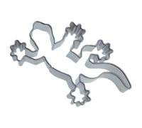 Staedter Cortador de Galletas con Forma de Lagarto, Acero Inoxidable, Plateado, 7 x 4.5 x 2 cm