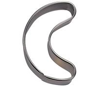 Staedter Croissant Cookie Cortador de Redondo, Plata, 5,5 cm