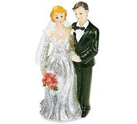 Staedter Decorativa para Tarta Novia Pareja con Velo, Multicolor, Porcelana, Multicolor, 8 cm