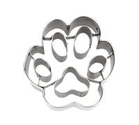 Staedter, diseño de Huella de Perro pequeño Cortador de Galletas, Color Plateado