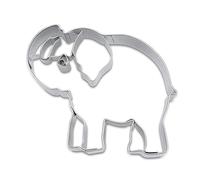 Staedter Elefante Grabado Cortador, Plata, 8 cm